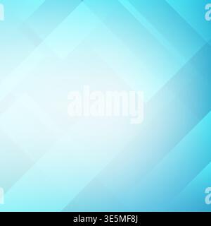 Blue and white abstract geometric background modern overlapping rectangles and cyan gradient for corporate technology business presentation and minima Stock Vector