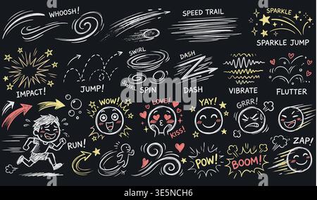 Sketch line arrow element, star, heart shape. Hand drawn doodle sketch style circle, cloud speech bubble grunge element set. Arrow, star, heart brush Stock Vector