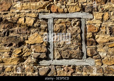Fenêtre murée | Bricked-up window Stock Photo