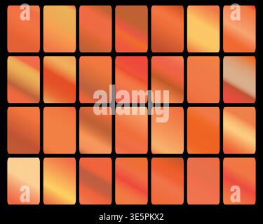 Mobile screen lock display collection of colorful backgrounds in trendy neon colors. Modern screen vector design for mobile app. Soft color abstract Stock Vector