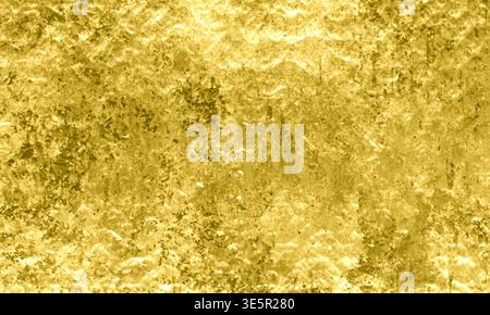 3d Gold grunge metallic texture background Stock Photo