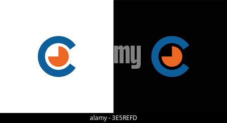 The C eye logo design is unique and modern Stock Vector