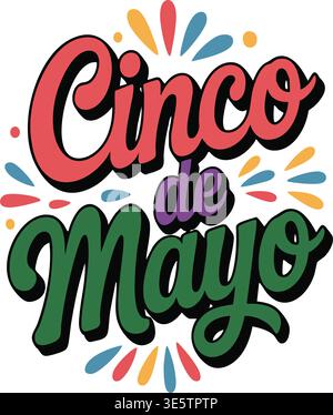 Cinco de Mayo Festive Celebration Vector Graphic Stock Vector