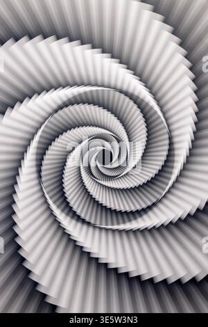 Swirling moire effect Stock Photo