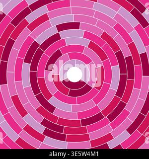Segments centered. Abstract pattern. Simple solid cells. Medium padding. Classy vector illustration. Stock Vector