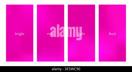 Abstract fuchsia gradient pattern for modern smartphone backgrounds. Magenta blur effect. Vector illustration Stock Vector