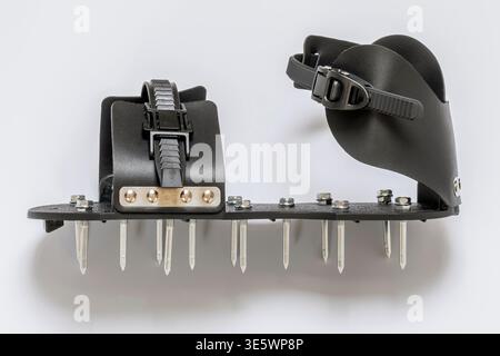 Close-up view of a new aerator shoe, on a white background Stock Photo