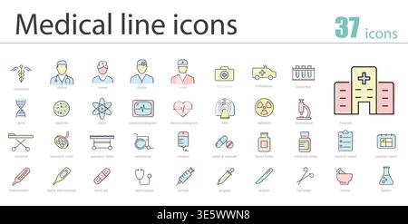 Human Organs icon set, medical icons, vector illustration Stock Vector