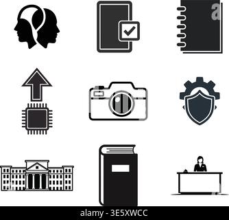 Tech and Innovation Icons Stock Vector