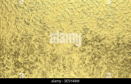 Gold leaf foil surface 3d texture background Stock Photo