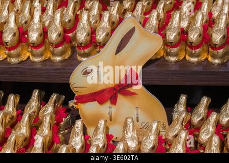 Close Up Lindt Golden Bunny At Amsterdam The Netherlands 3-4-2026 Stock Photo
