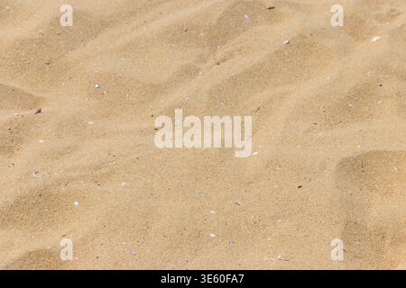 Yellow sand texture for background Stock Photo