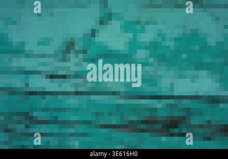 Abstract background blue-green board vintage old . Hand drawn. Not AI, vector illustration. Stock Vector