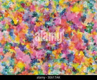 Multicolored background of rainbow spots. Vector illustration Stock Vector