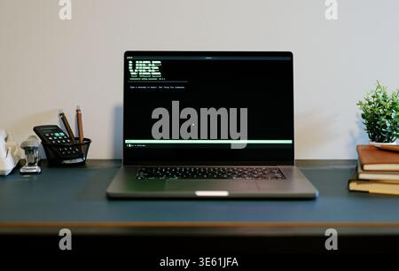 Middle Aged Man Turns Hacker in Hoodie After Using Vibe Coding Command Line Interface Artificial Intelligence Large Language Model Assistant Concept Stock Photo