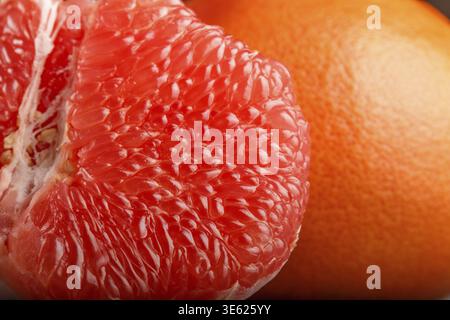 Juicy grapefruit close up. Selective focus Stock Photo