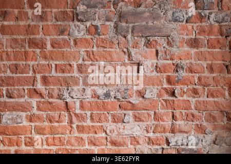 Brick wall with varied textures and colors in a building Stock Photo