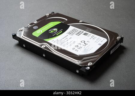 ZHONGSHAN China-March 10 2021: Seagate harddisk. Stock Photo