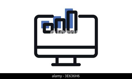 Cloud data analytics icon Stock Vector