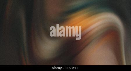 This image showcases a vibrant abstract fabric with warm orange and brown hues. The fabric features smooth curved folds and creases, creating a dynami Stock Photo
