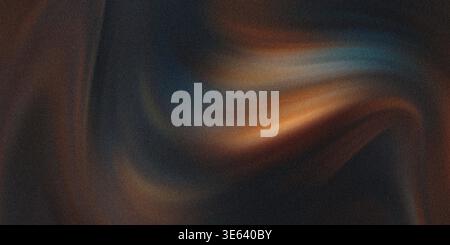 Dramatic abstract image featuring swirling patterns of brown and blue on a dark textured background with a mix of light and dark shades and intense co Stock Photo