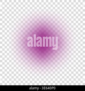 Purple neon glow. Radiant light Vector. Soft blur effect. Grid backdrop pattern. Manual vector only. No autotrace used. Stock Vector
