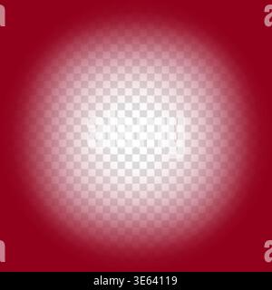 Red radiant background. White light center. Vector focus spot. Circle glow effect. Manual vector only. No autotrace used. Stock Vector