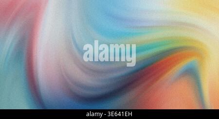 This image presents a beautiful abstract design featuring smooth curved lines and shapes in a vibrant rainbow of colors, creating a stunning visual di Stock Photo