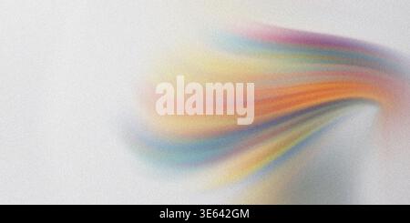 This image showcases a multicolored rainbow swirl design on a white background, with a mix of bright colors and soft textures creating a captivating v Stock Photo