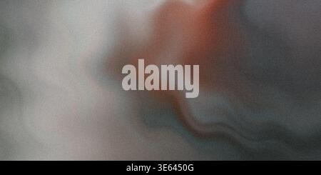 A soft, abstract background featuring a grainy texture with a smooth gradient transition between dark grey, black, and deep red colors. Stock Photo