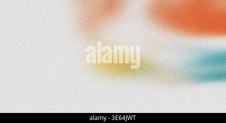 This image features a colorful abstract art piece with a mix of orange, yellow, and blue hues blended together on a textured gray background, creating Stock Photo