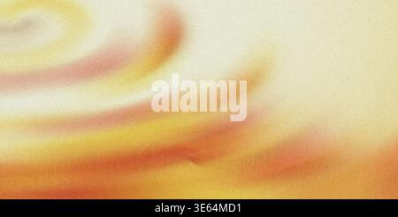 This image showcases a warm abstract swirl design featuring shades of yellow, orange, and white on a beige textured background, producing a soft and s Stock Photo