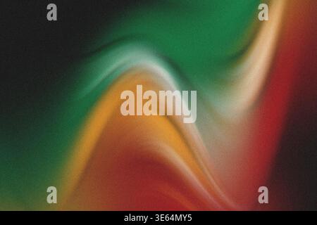 This image features a colorful abstract artwork with swirling patterns of green, orange, and red shades that blend smoothly into each other, creating Stock Photo
