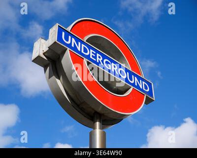 London Underground roundel symbol, London, UK Stock Photo