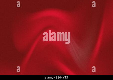 This deep red abstract art piece features smooth flowing curves and a textured effect with a dynamic composition and vibrant color Stock Photo