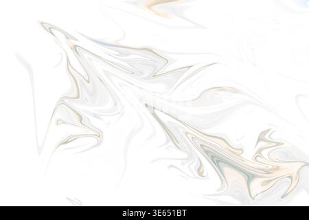 A fluid abstract background featuring elegant swirls of soft grey and beige, creating a sophisticated marble-like texture with smooth, flowing lines. Stock Photo