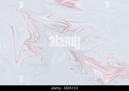 A fluid, swirling abstract background featuring minimalist grey and dusty rose marble patterns, perfect for sophisticated and clean design projects. Stock Photo