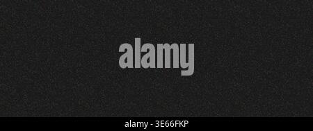 Black bg texture with white grain noise, grain pattern overlay. Round rough halftone and airbrush animation paper, brush splash texture. Color film Stock Vector