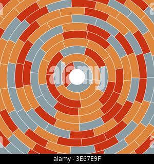 Segments centered. Abstract pattern. Solid cells in frame. Lightweight. Large padding. Amazing vector illustration. Stock Vector