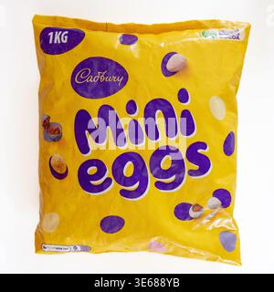 Cadbury Mini Eggs Chocolate Eggs Bag 1kg Stock Photo