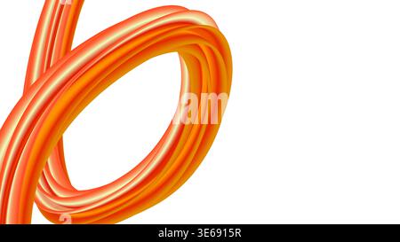 Vibrant orange and yellow fluid wave abstract background with smooth gradients Stock Vector