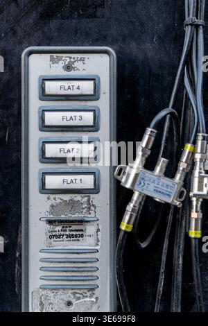 Doorbell buzzers, London Stock Photo