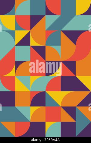 Colorful Abstract Geometric Pattern Background Stock Vector