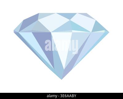 Elegant gemstone, gradient diamond. Stock Vector