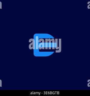 Letter DE logo Design. DE Initial Logo Vector Stock Vector