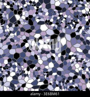 A seamless pattern of light purple shapes as low poly geometric background Stock Vector