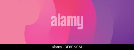 Colorful gradient backdrop. Pink and purple liquid color background template Stock Vector
