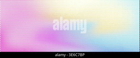 Abstract colorful halftone dotted gradient background, vibrant pop art style vector textured backdrop for banners, presentations, collages Stock Vector