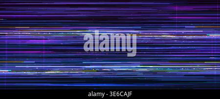 Video game glitch screen background, pixel noise Stock Vector