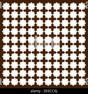 Classical islamic pattern. Traditional Arabic Vector. Decorative brown ornament. Tile motif texture. Stock Vector
